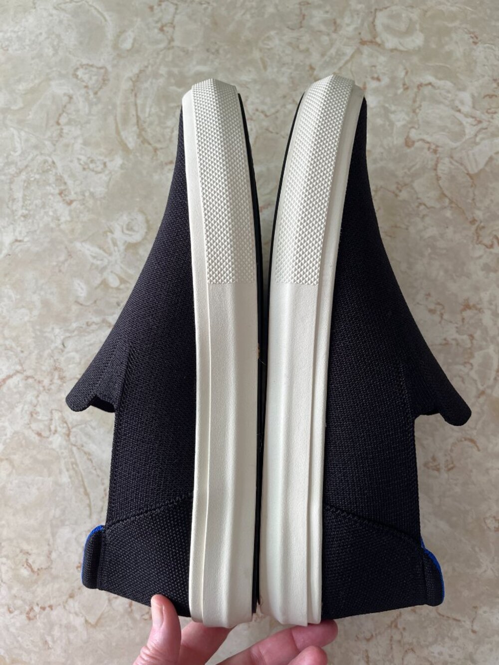 Rothy's Men's Sz 12 Original Slip On Sneaker in Black - Picture 8 of 13